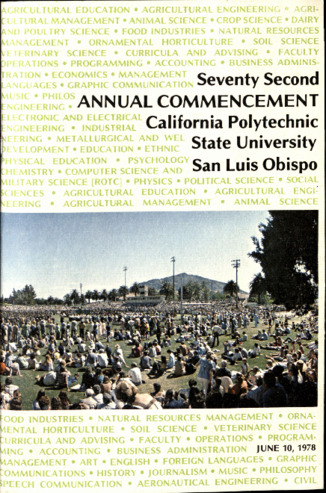 Seventy Second (72nd) Annual Commencement, California Polytechnic State University, San Luis Obispo thumbnail