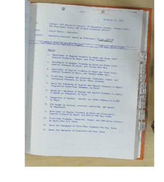 Quarterly internal report on enrollment, Winter 1963-1964 thumbnail
