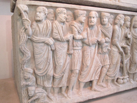 Sarcophagus of Marcus Claudianus with scenes of the Old and New Testament thumbnail