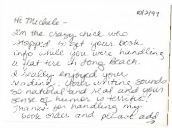 Fan letter to Michele Serros thumbnail