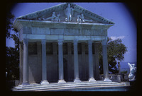 San Simeon, grounds, Neptune Pool, temple facade thumbnail
