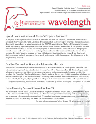 CSUCI Wavelength 2005_06_17-08_04 thumbnail