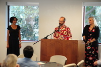 Sofia Samatar accepting an award at the 2014 Faculty Accomplishment Celebration thumbnail