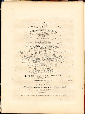 Sonata for the piano forte, : op. 79 / composed by Louis van Beethoven thumbnail