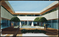 Unidentified presentation drawing [office building atrium?] thumbnail