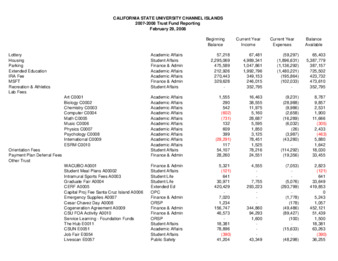 2008 February Trust fund report - summary thumbnail