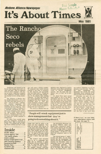 It's About Times: Abalone Alliance Newspaper, May 1981 thumbnail