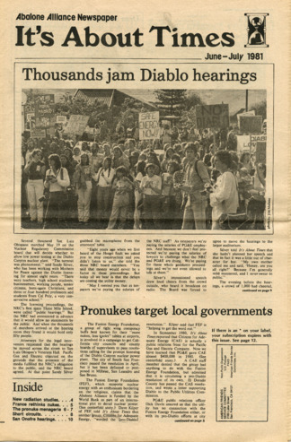 It's About Times: Abalone Alliance Newspaper, June-July 1981 thumbnail