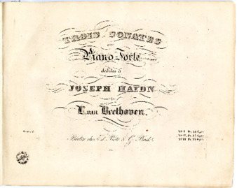 Trois sonates pour piano-forte dediées à Joseph Haydn par L. van Beethoven. ; oeuv. 2 ... No. II thumbnail
