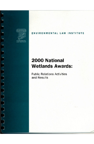 2000 National Wetlands Awards: Public Relations Activities and Results thumbnail