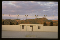 San Simeon, grounds, Tennis Courts, Santa Lucia mountains thumbnail