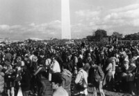 Crowd of people at the Washington Monument thumbnail
