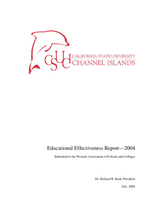 Educational Effectiveness Report 2004 thumbnail