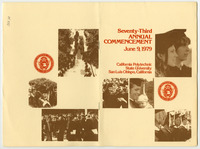 1979 Commencement program [front and back covers] thumbnail