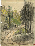 Untitled [landscape; conte crayon] thumbnail
