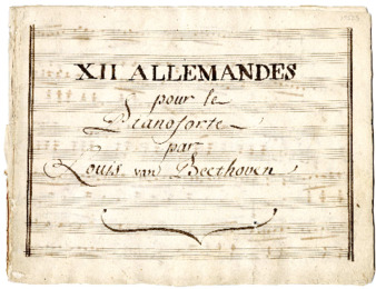XII Allemandes pour le pianoforte par Louis van Beethoven. thumbnail