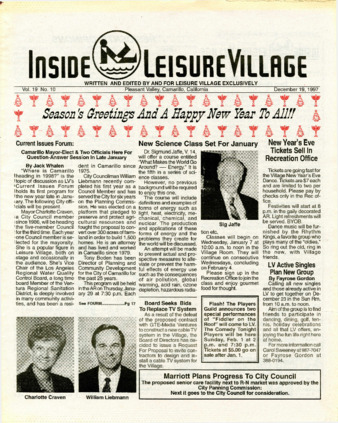Inside Leisure Village Vol. 19 No. 10 thumbnail