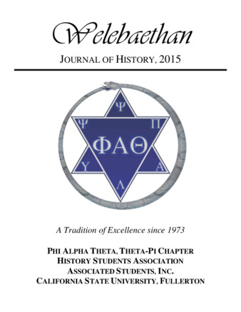 Welebaethan - Journal of History (2015) thumbnail