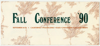 Fall Conference, 1990 thumbnail