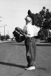 Boy with baseball mitt thumbnail