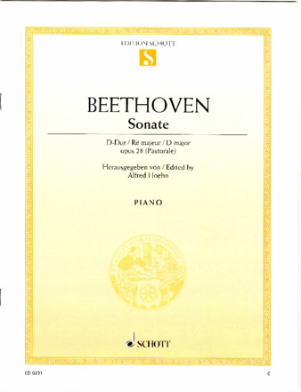 Piano sonata no. 15 in D major, op. 28, edited by Hoehn thumbnail