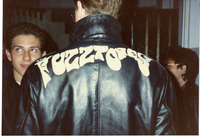 Fuzztones patch on leather jacket thumbnail