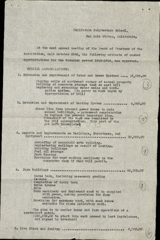 Estimate presented to State Board of Control and State Controller, October 29, 1913 thumbnail