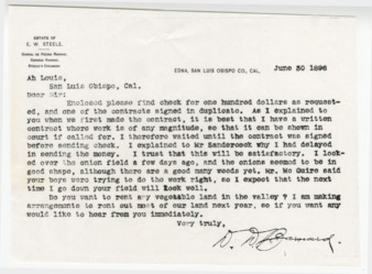 Letter from D. W. Barnard thumbnail