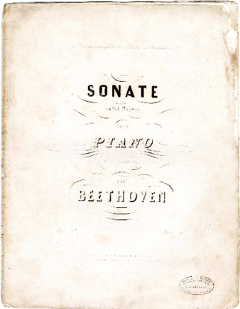 Sonate en sol majeur pour piano : op. 79 composées par Beethoven. thumbnail