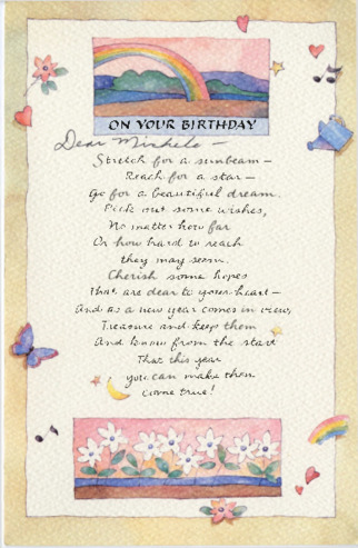 Birthday Card to Michele Serros thumbnail