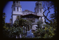 San Simeon, Casa Grande, exterior, front facade, gardens thumbnail
