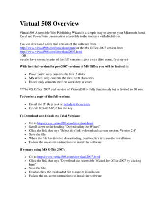 Virtual 508 Overview (website) thumbnail