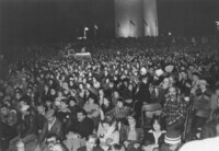 Evening view of a crowd at the Washington Monument thumbnail