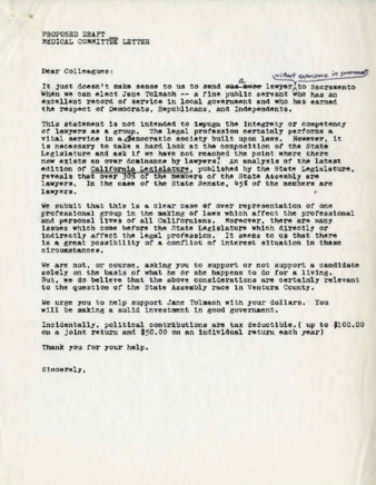 Proposed Draft Medical Committee Letter thumbnail