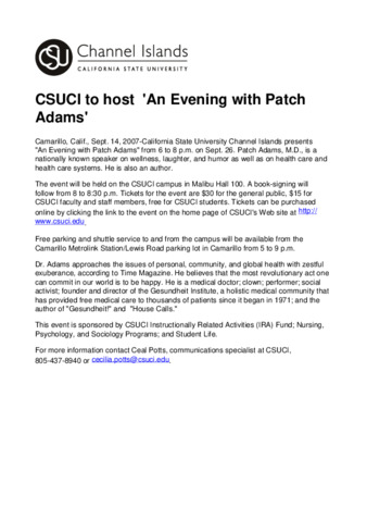 CSUCI to host 'An Evening with Patch Adams' thumbnail