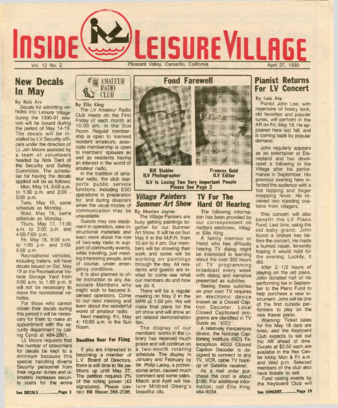 Inside Leisure Village Vol. 12 No. 2 thumbnail