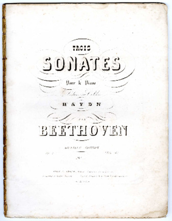 Trois sonates pour le piano : op. 2, dédiées au celèbre Haydn par Beethoven. thumbnail