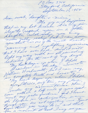 Letter from Carl D. Duncan to Patricia Whiting, September 11, 1964 thumbnail