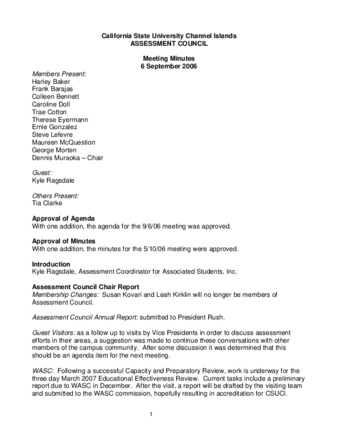 2006_09_06 Assessment Council Minutes thumbnail