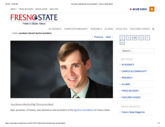 Jacobsen elected Ag One president thumbnail