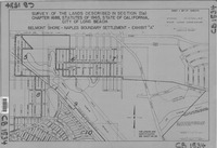 Survey of the Lands Described in Section 2(a) Chapter 1688, Statutes of 1965; Belmont Shore - Naples Boundary Settlement; Sheet 1 of 25 thumbnail