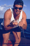 R.J. Smith with Scalloped Hammerhead pup for Chris Lowe thumbnail