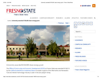 University awarded $158,000 clean energy grant thumbnail
