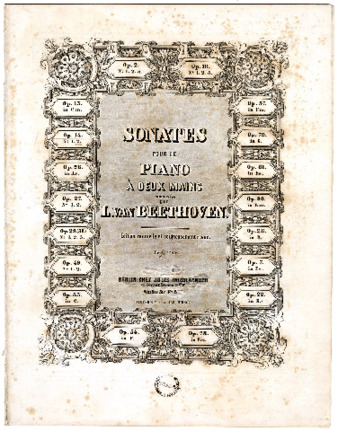 Sonates pour le piano à deux Mains : [oeuv, 14, no. 2] composées par L. van Beethoven thumbnail