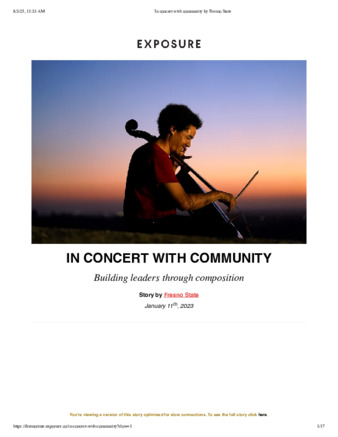 In concert with community thumbnail