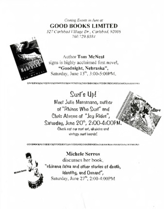 Coming Events in June at Good Books Limited thumbnail