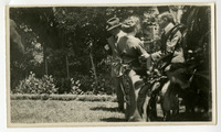 Louis, May, Warren Sinsheimer at Marsh Street grounds thumbnail