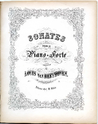 Sonates pour le Piano-forte composées par Louis van Beethoven. No. [4]. thumbnail