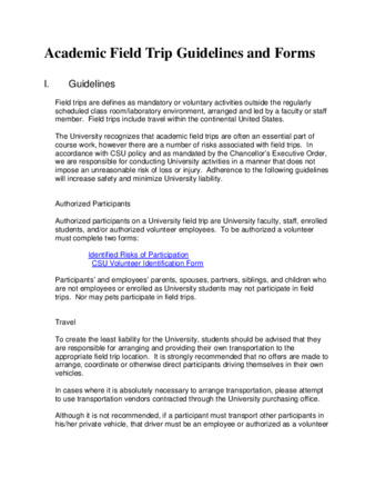 Academic Field Trip Guidelines and Forms (website) thumbnail