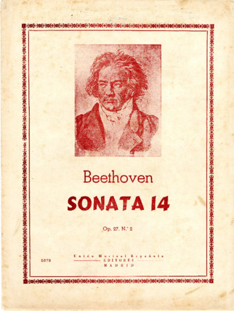Piano sonata no. 14 in C# minor, op. 27, no. 2, published in Madrid thumbnail